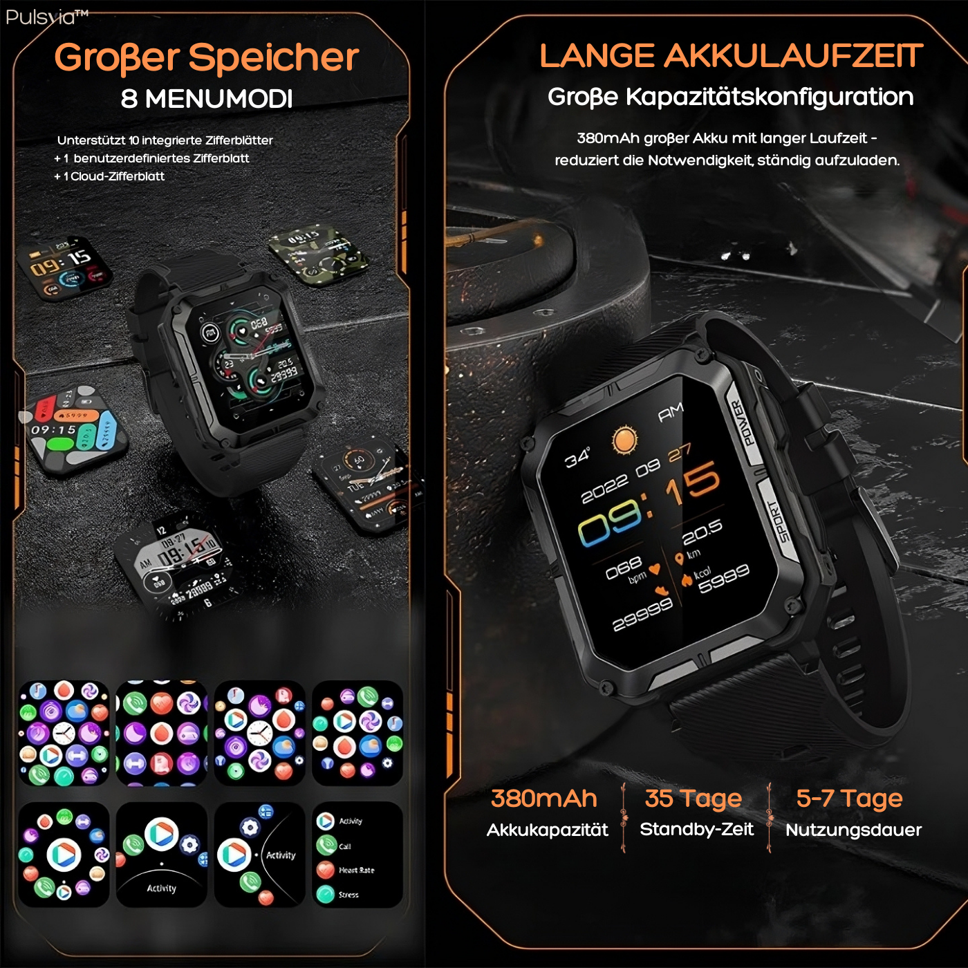 Pulsvia™ - Smartwatch Chronox